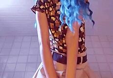 wife humiliates her old cuckold husband in femdom scene.