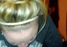 Blonde Chelsey deepthroats great cock in homemade scene