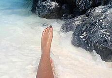 Extreme hot slut outdoor ass and pussy playing