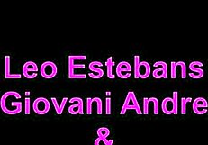 Leo Estebans and Giovani Andre capitalize on their bigger frames to reduce a young man into a subservient position