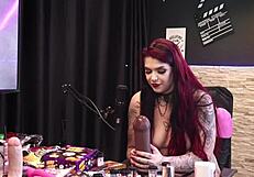 wow, rai dobler makes her pussy wet with that toy!