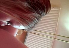 Sexy blonde teen receives intense blowjob and facial