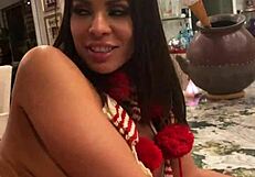 Exotic Latina offers a holiday bonus – a passioned anal and blowjob fantasy