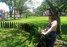 Naked Girl Flashes On Public Beach