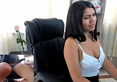 naughty latina anal show!