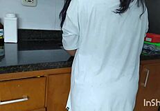 Bold Latina amateur sucks tight pussy of stepsister in homemade video.