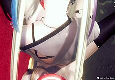 i feel that amazing friction from her handjob, so good