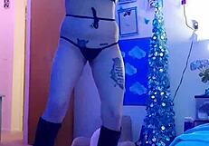 Watch Her Rip Clothes Off in Sexy Webcam Striptease?