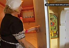 dutch milf gets a deepthroat in dutch dirty games