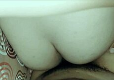 Asian couple having homemade sex at home