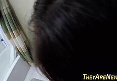 Amateur Newbie Gets Facialized In Pov