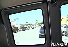 Monster rod in intense gay porn action