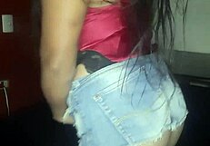 Karely Screams with Her Purple Dildo at Home!