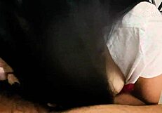 an amateur latina tries anal for the first time, with creampie and ass to mouth action