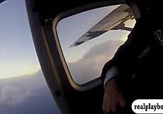 lovely babes enjoy sky diving and boar hunting outdoors