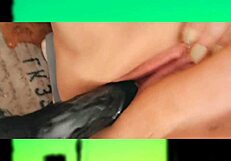 Fat emo goth pounds pierced pussy solo