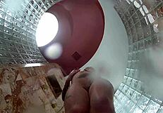 christy mack shows tattooed ass and tits in shower