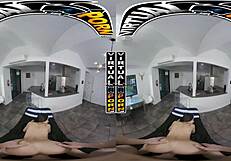 Oiled brunette massage turns steamy for Freya Von Doom in POV.