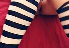 OMG, Watch This Lovely Girl Deepthroat Big Cock in Lingerie POV!