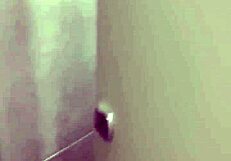 catching big-ass slut in gym masturbating in public bathroom