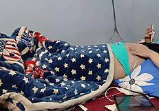 Pregnant Woman Deepthroats Dildo In Toy Play Session