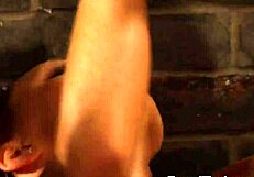 Bound slave masturbated by dominant lesbian mistress