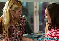 Stepmilf tells plumber, 'Suck this big cock!'