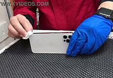 Applying Coating To Smartphone In Japanese Style