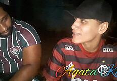 Latina teen with tattoo rides pov, her brunette body trembling