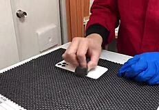 Applying Coating To Smartphone In Japanese Style