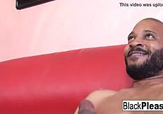 Coco Velvett watching and fondling a black dick on the couch and having a hot session
