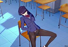 Is Komi really having sex in the college classroom