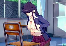 Is Komi really having sex in the college classroom
