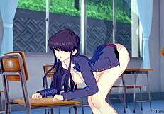 Is Komi really having sex in the college classroom
