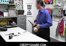 Sexy blonde teen river lynn sucks big hard dick for stolen things