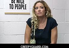 Sexy blonde teen river lynn sucks big hard dick for stolen things