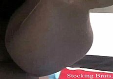 watch me slowly slide on my stockings