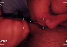 Intense blowjob from couple leads to cumshot