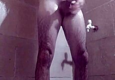 Mexican Woman Masturbates Outdoors In Shower