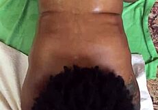 What does Hazelnutxxx do with her oiled ebony body?