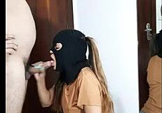 Dona De Casa Sucks Monster Cock With Care