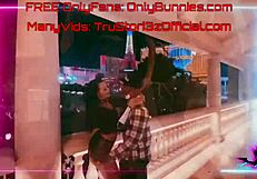 Four Gorgeous Sluts Surrounding a Big Cock