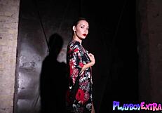 Petite Brunette Czech Elilith Noir Strips Naked