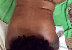 What does Hazelnutxxx do with her oiled ebony body?