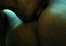 Oh Wow, Licking My Ebony Wife's Big Ass Pussy!