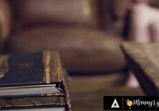 the 18-year-old babe helps her stepmom to keep her waitress job despite bad grades