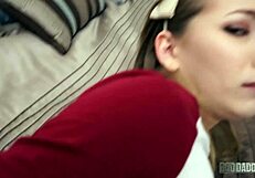 Punish that naughty pussy! Angel gets bent over for doggystyle blowjob in dirty roleplay!