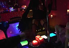 Strip club owner bangs two hot workers after hours