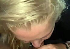 subtle cumshot inside her pussy after intense blowjob and sex