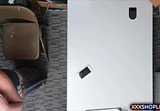 Is This Cute Teen Shoplifter Getting Ass-Fucked By The Officer?